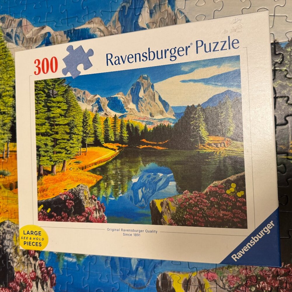 Ravensburger Rocky Mountain Reflections 300 Large Format Jigsaw Puzzle - Picture 5 of 7